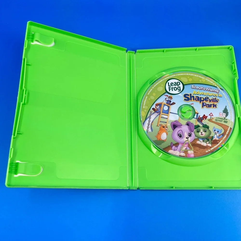 Leap Frog 4 DVD Lot Educational Math Phonics Shapes Home School Preschool Cases
